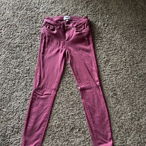 PAIGE Fuchsia Denim Pants